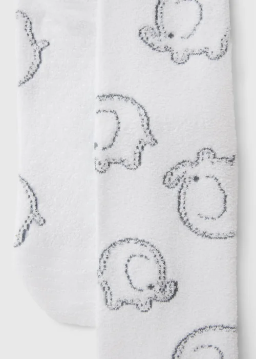 Alder Hey Adults White Cosy Socks - 9-12 Image 3