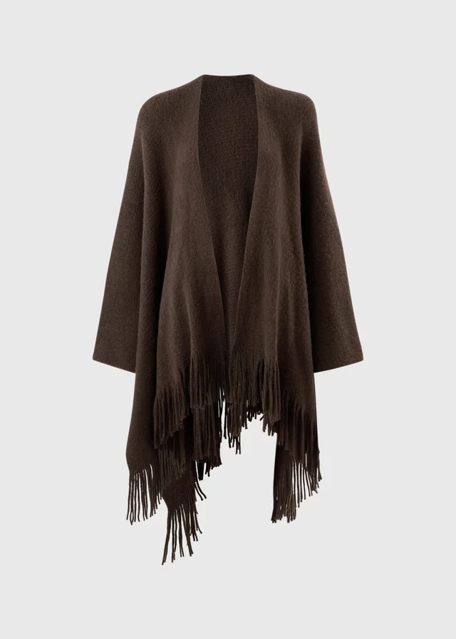 Chocolate Brown Basic Shawl