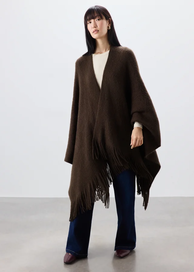 Chocolate Brown Basic Shawl