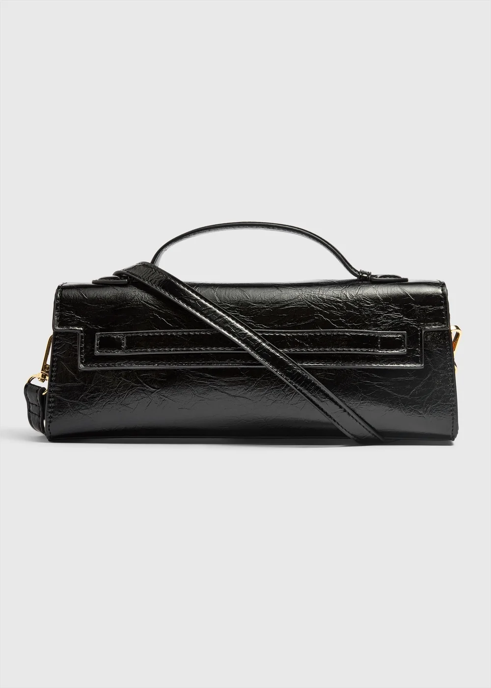 Black Clutch Cross Body Bag - One Size Image 1