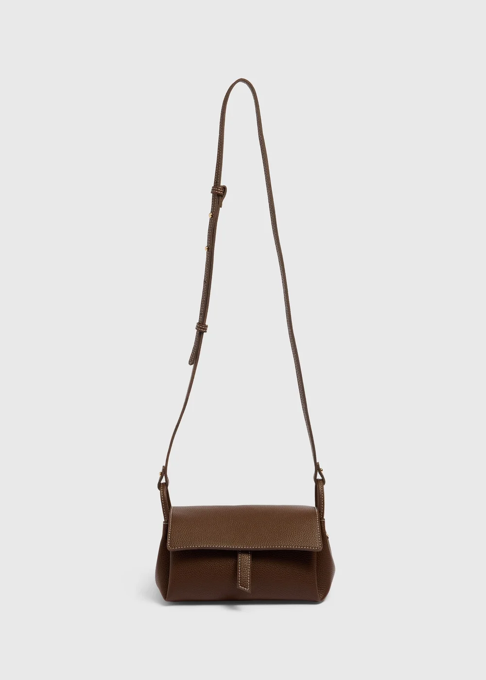 Brown Cross Body Bag - One Size Image 1