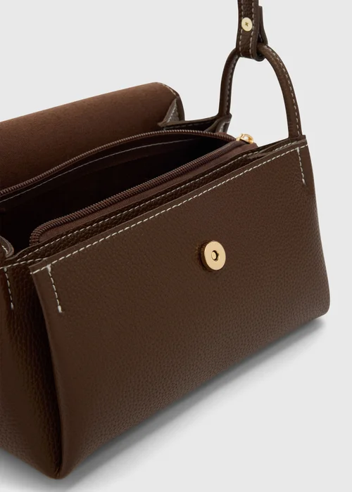 Brown Cross Body Bag - One Size Image 2