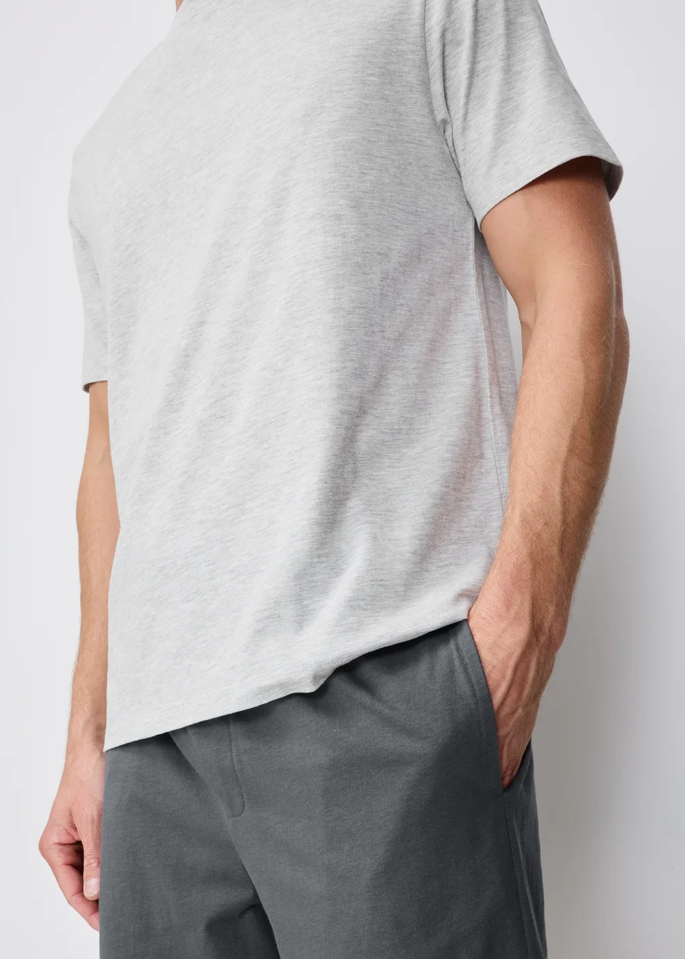 Grey Short & T-Shirt Pyjama Set - XS Image 3