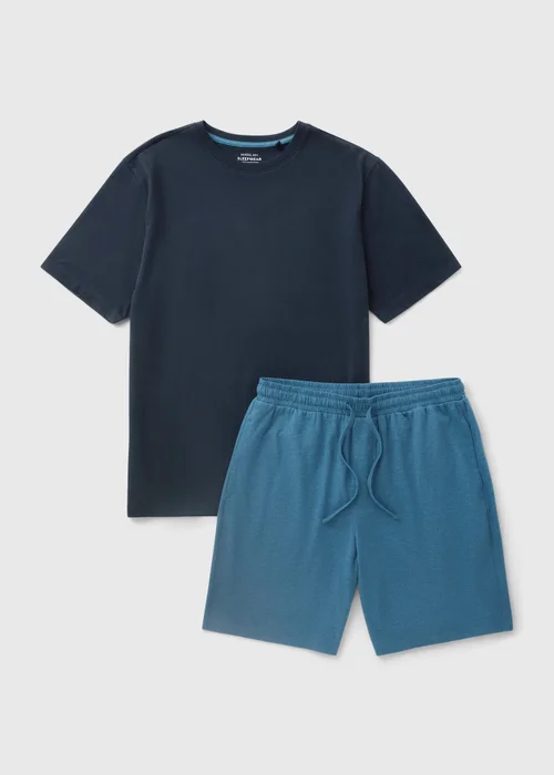 Blue Top & Shorts Pyjama Set - XS Image 2