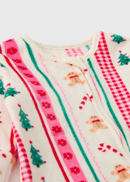Baby Multi Coloured Christmas Onesie (0-23mths) - Up to 1 Month Image 2