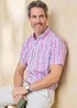 Cotton Traders Short Sleeve Lilac Classic Poplin Shirt - L Image 2