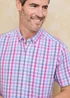 Cotton Traders Short Sleeve Lilac Classic Poplin Shirt - L Image 3