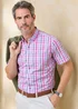 Cotton Traders Short Sleeve Lilac Classic Poplin Shirt - L Image 1