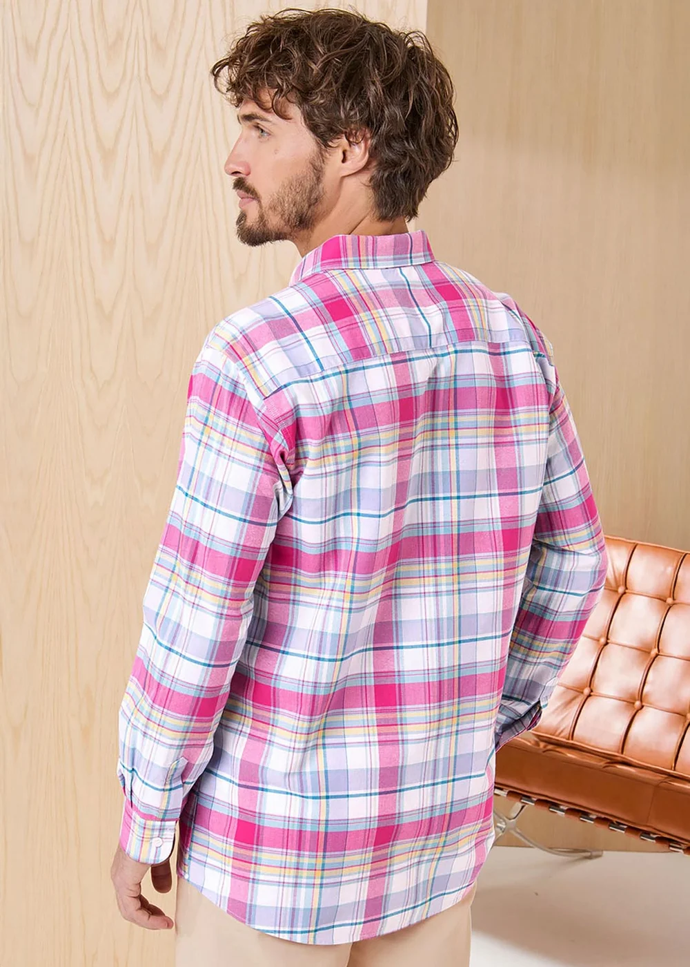 Cotton Traders Signature Lilac Long Sleeve Oxford Shirt - M Image 3