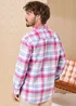 Cotton Traders Signature Lilac Long Sleeve Oxford Shirt - M Image 3