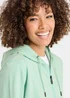 Cotton Traders Light Aqua Cotton Hooded Zip Through Sweat Top - 2XL Image 3