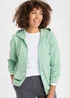 Cotton Traders Light Aqua Cotton Hooded Zip Through Sweat Top - 2XL Image 1