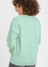 Cotton Traders Light Aqua Cotton Sweatshirt - 2XL Image 3