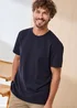 Cotton Traders Signature Blue Seersucker T-Shirt - 2XL Image 2