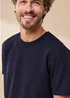 Cotton Traders Signature Blue Seersucker T-Shirt - 2XL Image 3