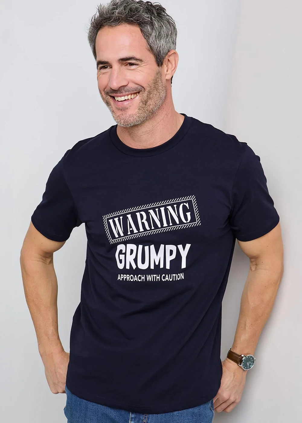 Cotton Traders Dark Blue Printed T-Shirt - 4XL Image 2