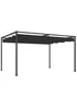 Outsunny Black Metal Outdoor Pergola (4 x 3m) - One Size Image 2