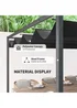 Outsunny Black Metal Outdoor Pergola (4 x 3m) - One Size Image 4