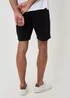 Threadbare Black Pique Pleated Sweat Shorts - 2XL Image 2