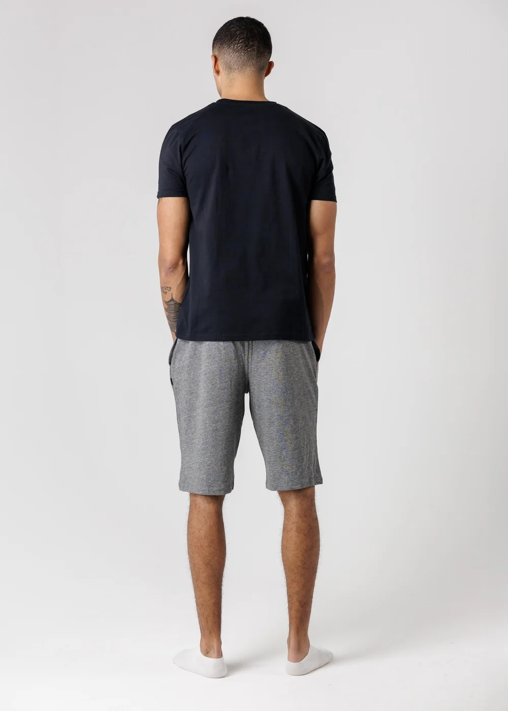 Tokyo Laundry Black Crew Neck Logo T-Shirt & Shorts Pyjama Set - M Image 2