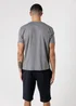 Tokyo Laundry Grey Crew Neck Logo T-Shirt & Shorts Pyjama Set - XL Image 2
