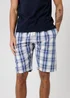 Tokyo Laundry Navy Crew Neck T-Shirt & Checked Shorts Pyjama Set - 2XL Image 3
