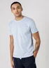 Tokyo Laundry Light Blue Cotton Crew Neck T-Shirt & Shorts Pyjama Set - XL Image 4