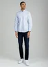 Tokyo Laundry Light Blue Cotton Oxford Long Sleeve Shirt - XL Image 4