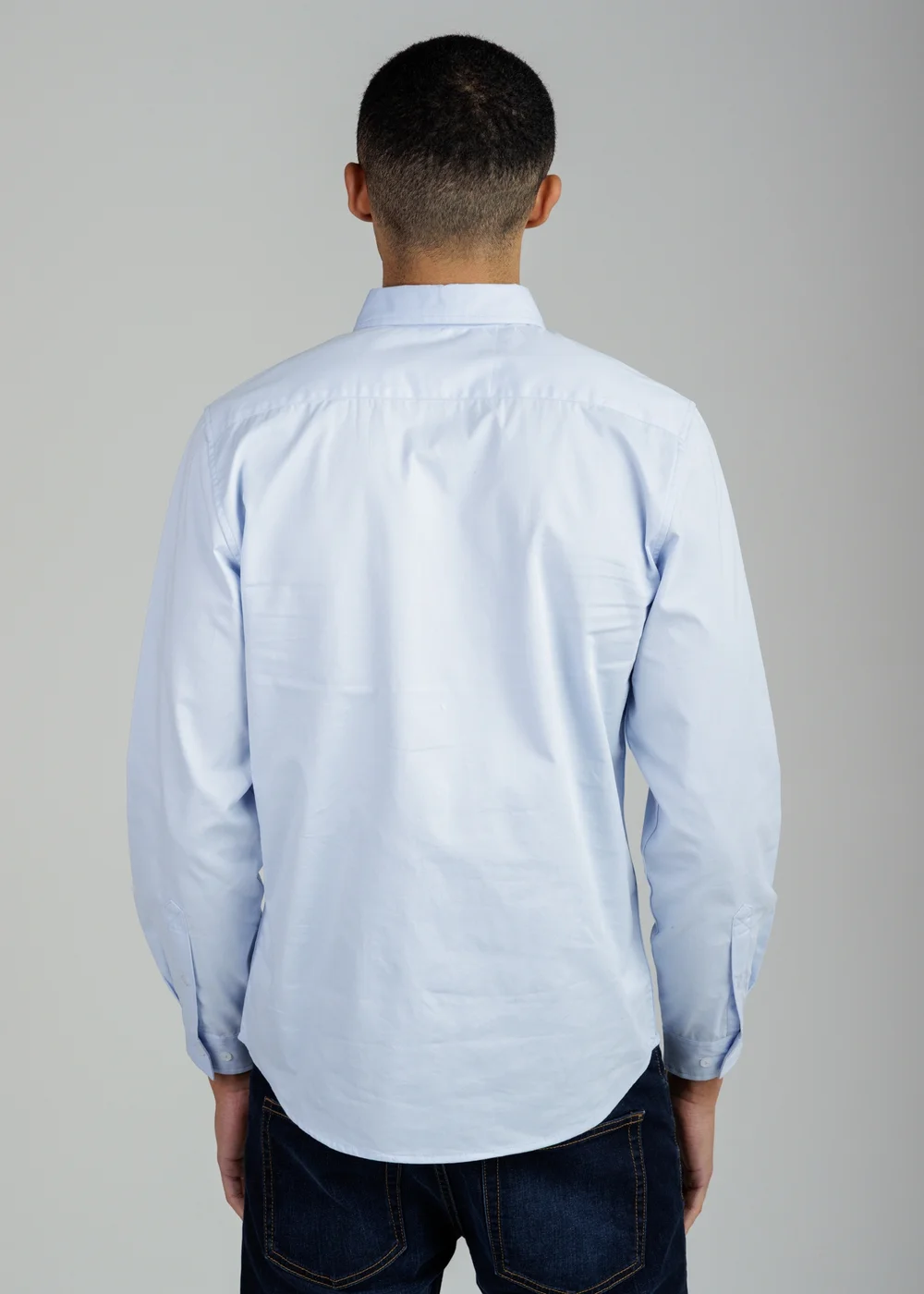 Tokyo Laundry Light Blue Cotton Oxford Long Sleeve Shirt - XL Image 2