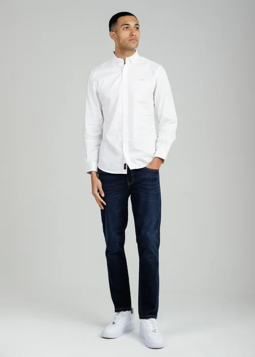 Tokyo Laundry White Cotton Oxford Long Sleeve Shirt - M Image 3