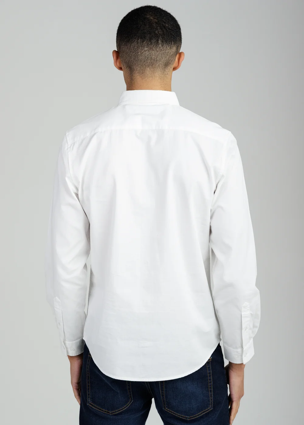 Tokyo Laundry White Cotton Oxford Long Sleeve Shirt - M Image 2