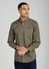 Tokyo Laundry Khaki Cotton Oxford Long Sleeve Shirt - M Image 2