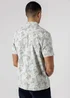 Tokyo Laundry Green Cotton Short Sleeve Button-Up Tropical Print Shirt - S Image 2