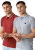 Tokyo Laundry Burgundy 2-Pack Cotton Short Sleeve Button-Up Polo Shirt - XL Image 1