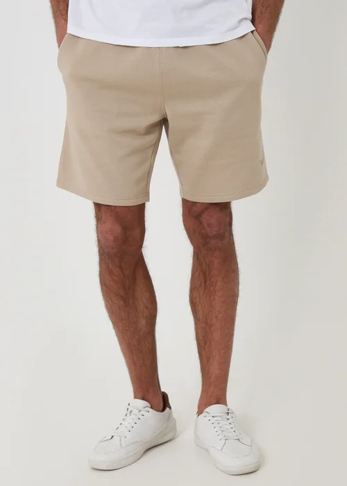Threadbare Stone Sweat Shorts - M Image 1