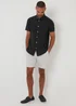 Threadbare Black Oxford Cotton Short Sleeve Shirt - S Image 3