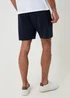 Threadbare Navy Pique Pleated Sweat Shorts - L Image 2