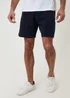 Threadbare Navy Pique Pleated Sweat Shorts - L Image 1