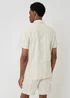 Threadbare Soft Green Chevron Stripe Cotton Short Sleeve Shirt - XL Image 2