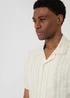 Threadbare Soft Green Chevron Stripe Cotton Short Sleeve Shirt - XL Image 4