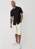 Threadbare Black Plisse Rib Short Sleeve Shirt - L Image 3
