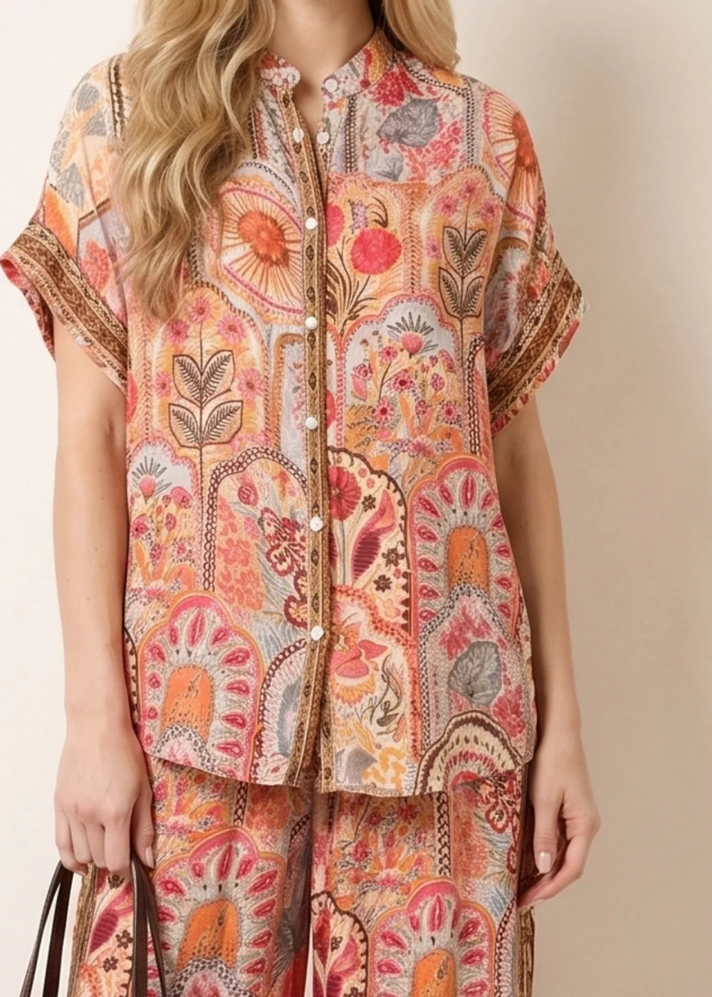 Blue Vanilla Multi Shirt Trouser Co-Ord Set - L/XL Image 2