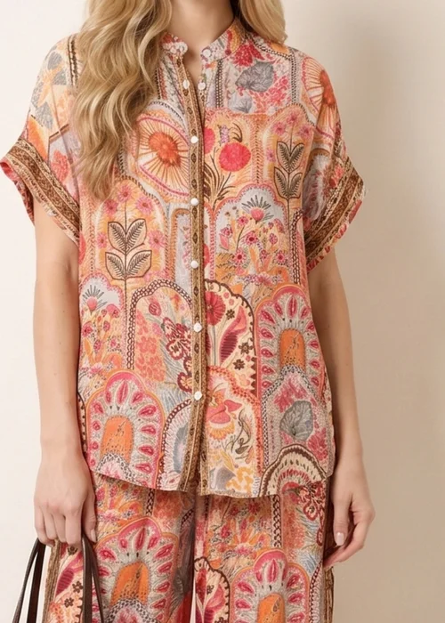 Blue Vanilla Multi Shirt Trouser Co-Ord Set - L/XL Image 2