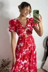 Style Cheat Red & White Zoe Tiered Cutout Maxi Dress - 12 Image 6
