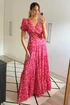 Style Cheat Pink Animal Zoe Tiered Cutout Maxi Dress - 8 Image 4