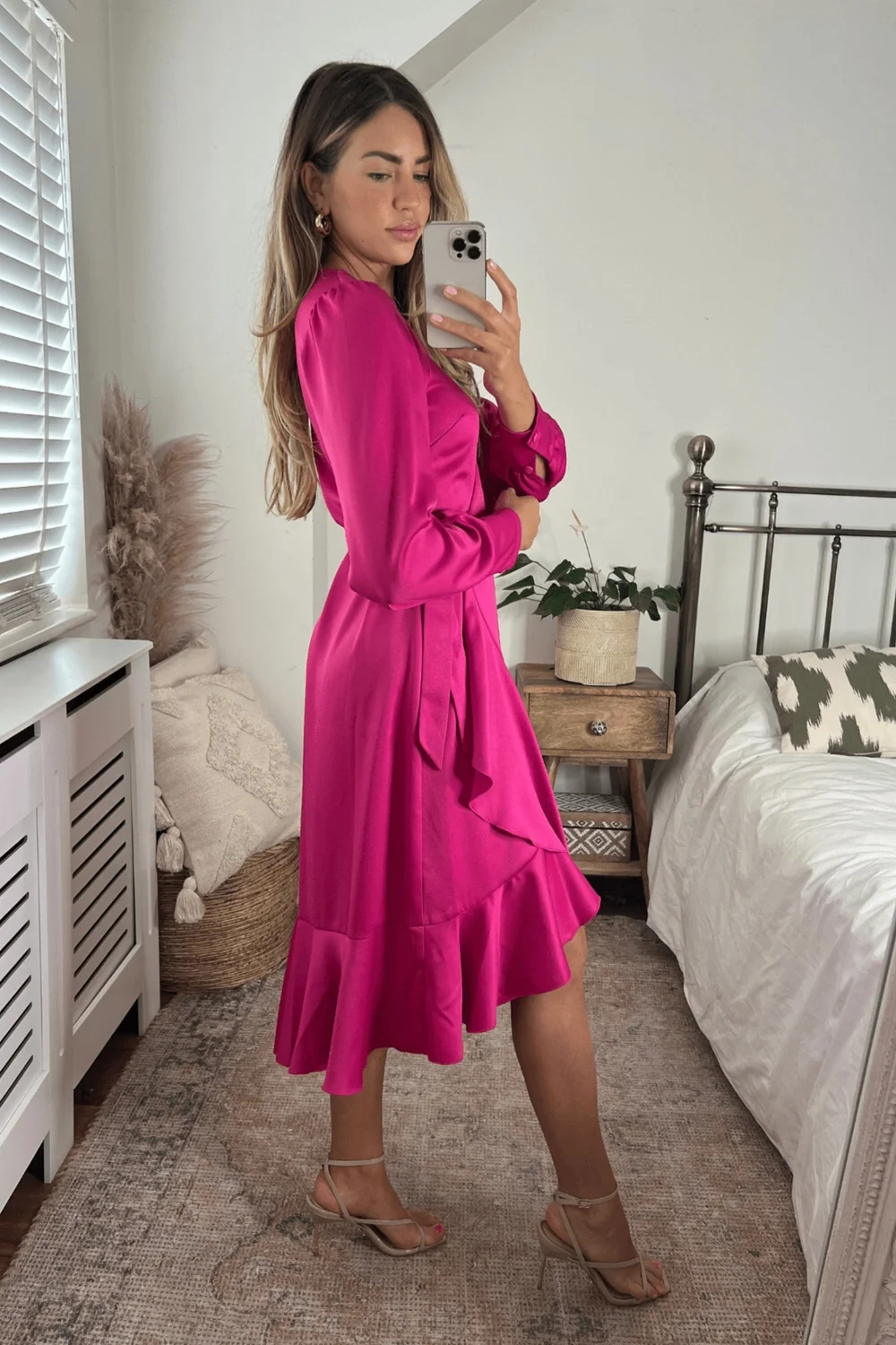 Style Cheat Pink Charlotte Wrap Midi Dress - 6 Image 6