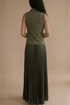 Style Cheat Orlaith Khaki Button Pleat Blazer Dress - 10 Image 3