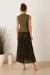 Style Cheat Orlaith Khaki Button Pleat Blazer Dress - 10 Image 2