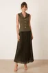 Style Cheat Orlaith Khaki Button Pleat Blazer Dress - 10 Image 1