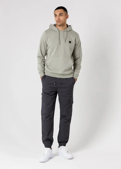 Tokyo Laundry Green Brushed Back Fleece Hoody With Small Chest Logo - L Image 4